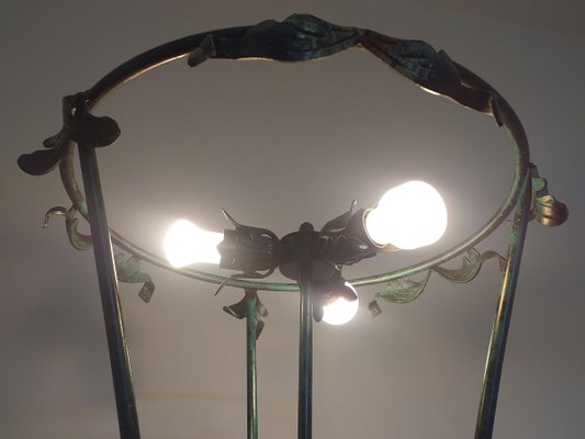 Floor Lamp in Art Nouveau Style, 1950s-TZ-900494