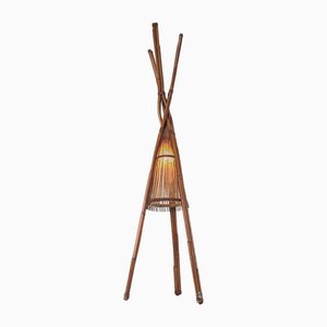 Floor Lamp in Bamboo by Ramón Castilano for Kalmar, 1970s-JJT-1587852