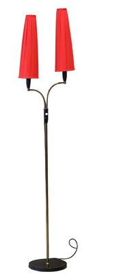 Floor Lamp in Brass, 1950s-BPJ-1789694