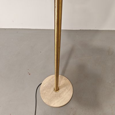 Floor Lamp in Brass and Fiberglass by Salvatore Gregorietti for Lamperti, 1960s-PRS-2043322