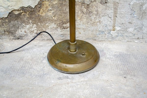 Floor Lamp in Brass and Lacquered Aluminum, Italy, 1950s-VCV-1264293