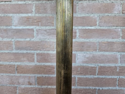 Floor Lamp in Brass and Marble, Italy, 1980s-ZUW-1799518