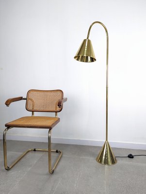 Floor Lamp in Brass by Jacques Adnets, 1950s-JJT-1817966