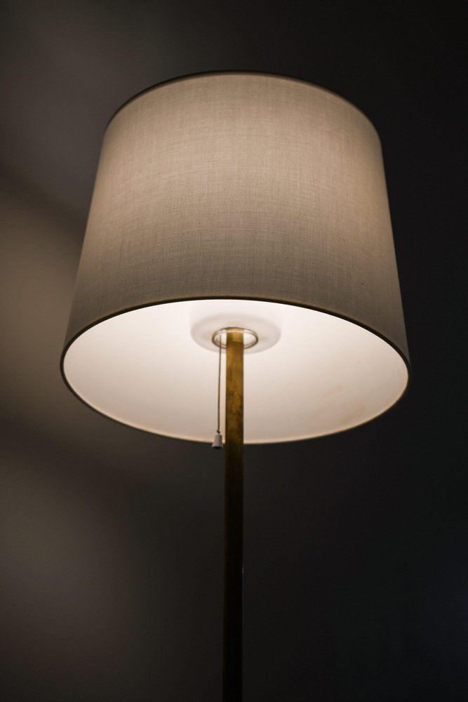 Floor Lamp in Brass by Uno and Östen Kristiansson, 1960s