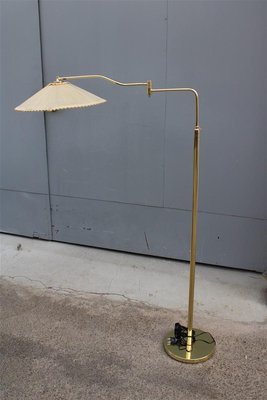 Floor Lamp in Brass from Interlux, Italy, 1950s-EH-1702501