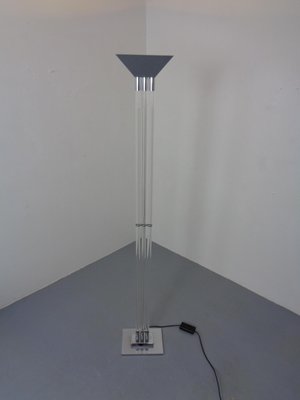 Floor Lamp in Chrome & Acrylic Glass from Vereinigte Werkstätten, Germany, 1970s-RDW-2028107