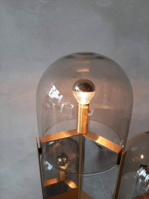 Floor Lamp in Chrome Plated and Brushed Aluminium with Murano Glass attributed to Gaetano Sciolari, 1970-TDA-1376458