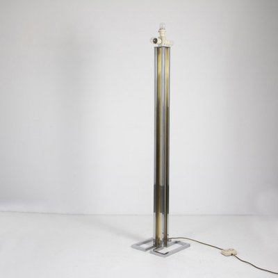 Floor Lamp in Chromed Steel and Polished Brass-SXX-1077243