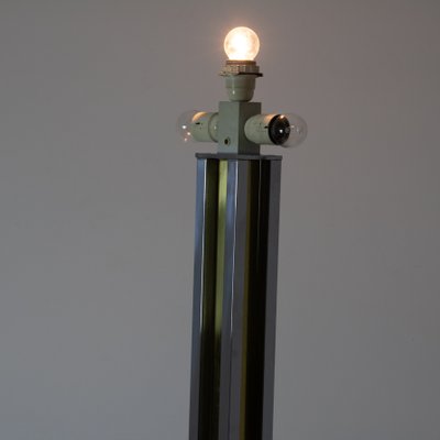 Floor Lamp in Chromed Steel and Polished Brass-SXX-1077243