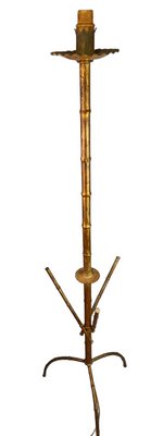 Floor Lamp in Faux Bamboo, 1950s-ZVO-1394103