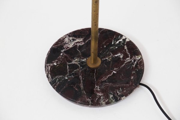 Floor Lamp in Marble and Brass attributed to Angelo Ostuni, 1960s-RCE-1422946