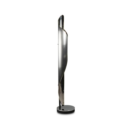 Floor Lamp in Polished and Brushed Metal, 1970s-CEJ-1702353