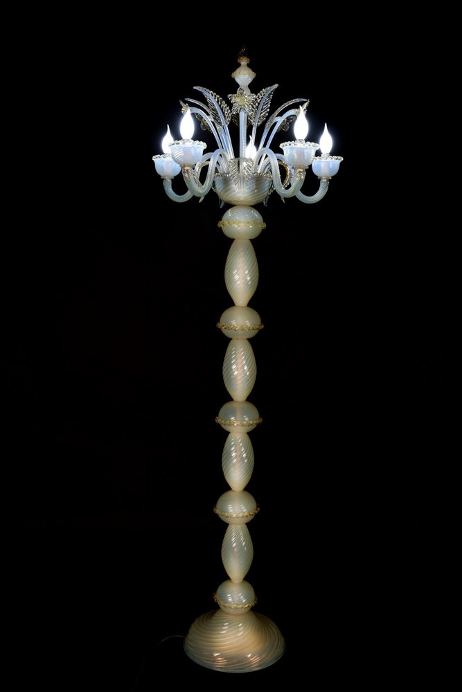 Floor Lamp in Precious Murano Glass