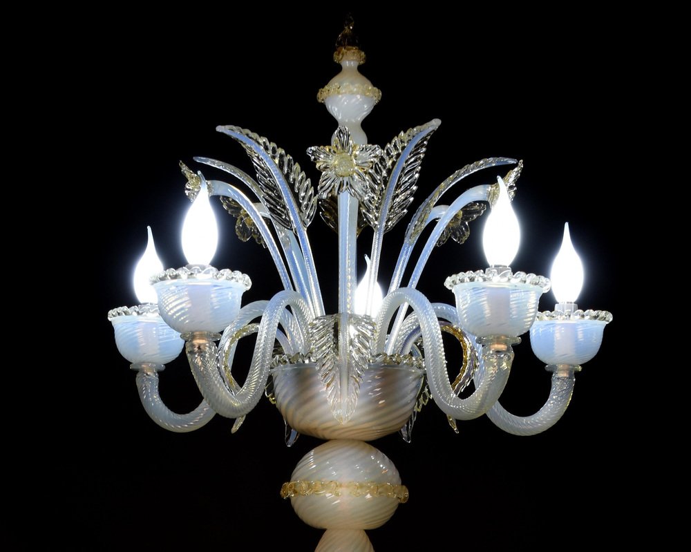 Floor Lamp in Precious Murano Glass