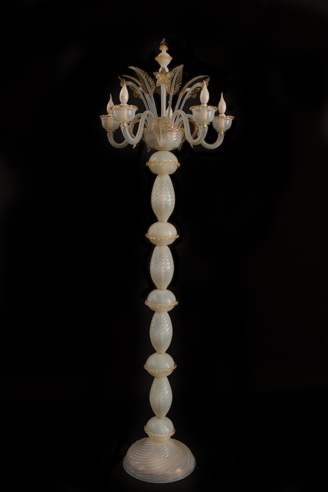 Floor Lamp in Precious Murano Glass