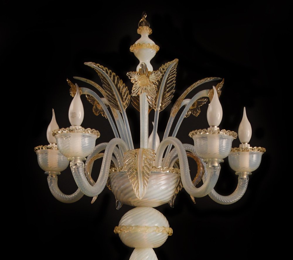 Floor Lamp in Precious Murano Glass