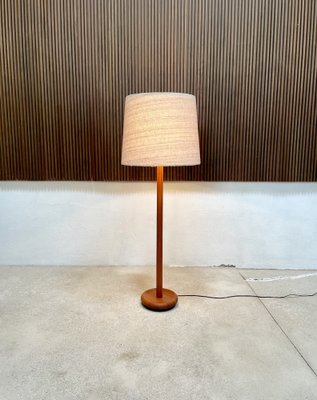 Floor Lamp in Solid Teak with integrated Uplight from Domus, 1960s-JP-1368497