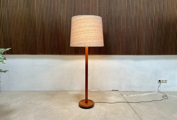 Floor Lamp in Solid Teak with integrated Uplight from Domus, 1960s-JP-1368497