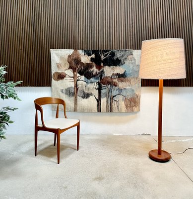 Floor Lamp in Solid Teak with integrated Uplight from Domus, 1960s-JP-1368497