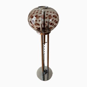 Floor Lamp in Steel and Murano Glass attributed to Mazzega, Italy, 1960s-TKR-1703285