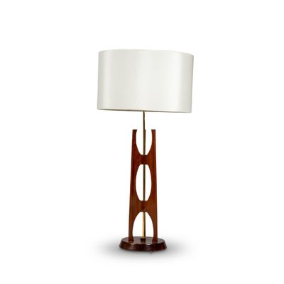 Floor Lamp in Teak and Brass, 1960s-CEJ-1702354