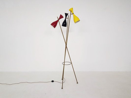 Floor Lamp in the Style of Arredoluce, Italy, 1960s-ZO-1425500