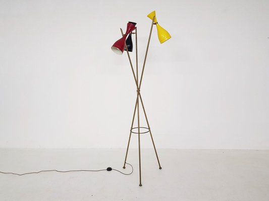 Floor Lamp in the Style of Arredoluce, Italy, 1960s-ZO-1425500