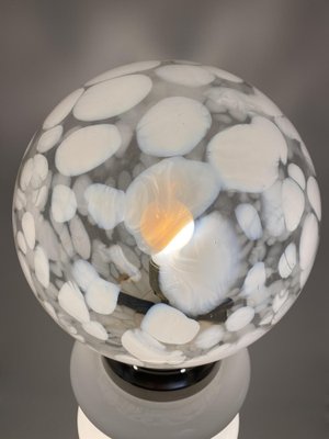 Floor Lamp in White Satined Glass by Carlos Nason for Mazzega, 1970s-CZ-1764532