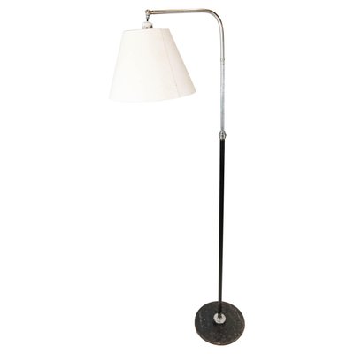 Floor Lamp of Chrome and Black Painted Metal, 1970s-UY-1005731