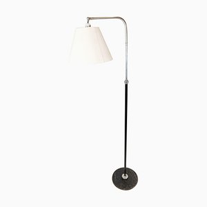 Floor Lamp of Chrome and Black Painted Metal, 1970s-UY-1005731