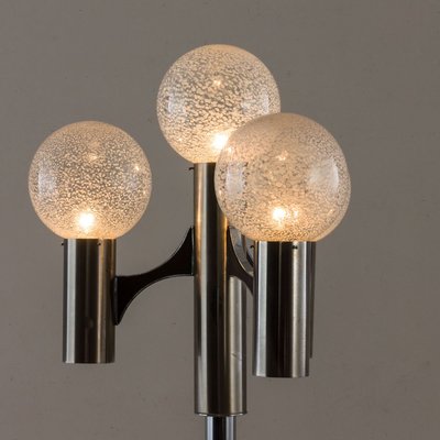 Floor Lamp with 4 Murano Glass Shades by Gaetano Sciolari for Sciolari, 1970s-UE-890380