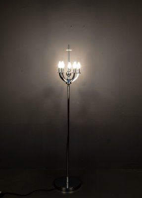 Floor Lamp With 5 Flame Chrome Arms, Germany, 1970s-VLO-1225694