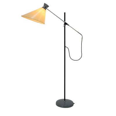 Floor Lamp with Adjustable Parchment Shade, 1960s-TZ-1364725