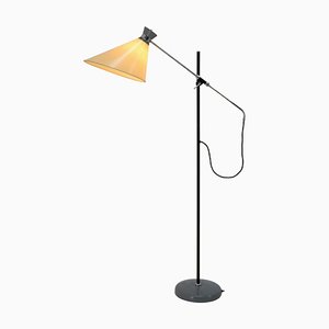 Floor Lamp with Adjustable Parchment Shade, 1960s-TZ-1364725