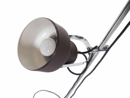 Floor Lamp With Brown Adjustable Shades, 1970s-PX-1249350