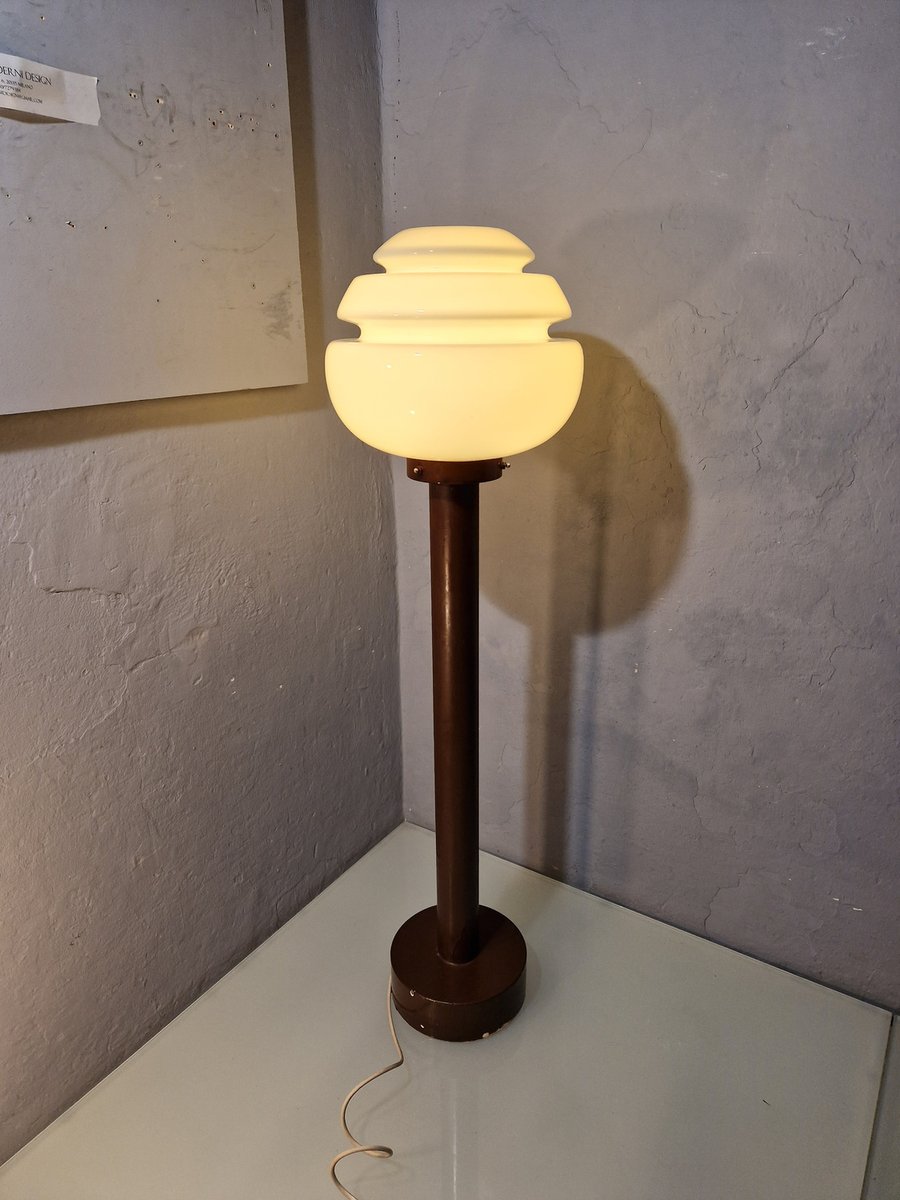 Floor Lamp with Cast Iron Base by Roberto Pamio for Leucos, 1960s