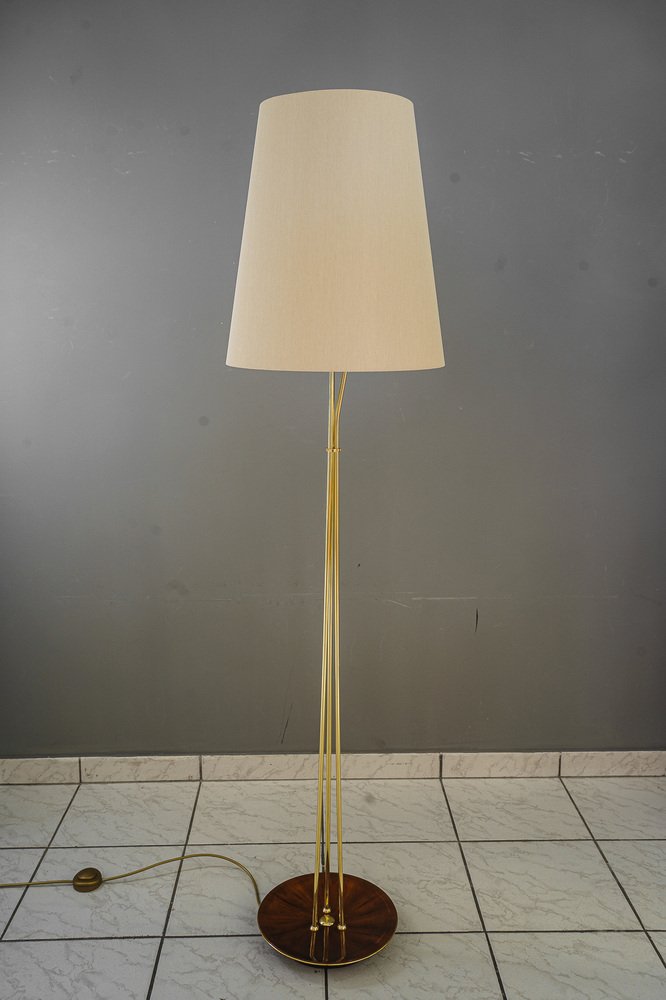 Floor Lamp with Fabric Shade from Rupert Nikoll, Vienna, 1960s