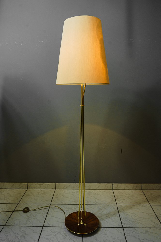 Floor Lamp with Fabric Shade from Rupert Nikoll, Vienna, 1960s