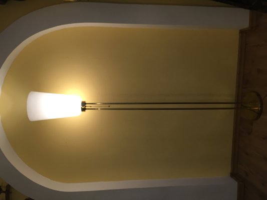 Floor Lamp with Glass Shade, 1970s-WQQ-685137