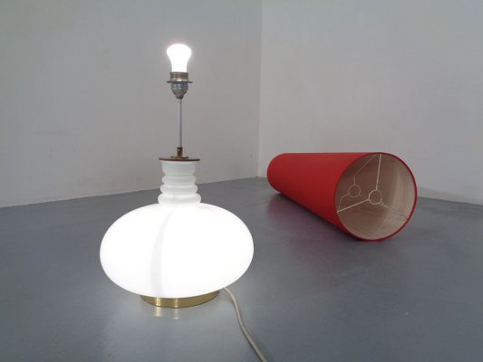 Floor Lamp with Illuminated Glass Stand from Doria Leuchten, 1960s-RDW-769712