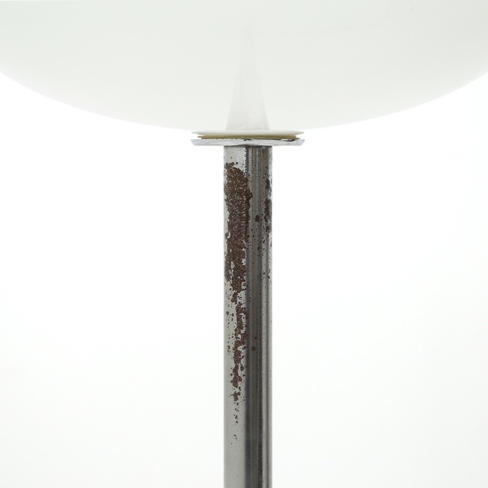 Floor Lamp with Marble Base and Murano Glass Diffuser, 1970s