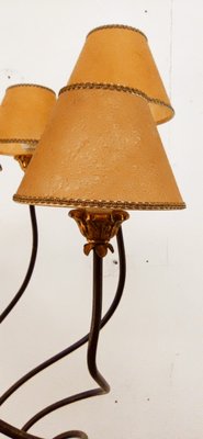 Floor Lamp with Parchment Lampshades-QLH-1315045