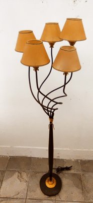 Floor Lamp with Parchment Lampshades-QLH-1315045