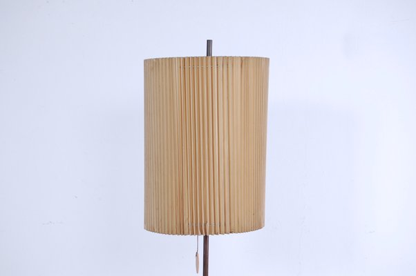 Floor Lamp with Pleated Lampshade, 1950s-XSG-838424