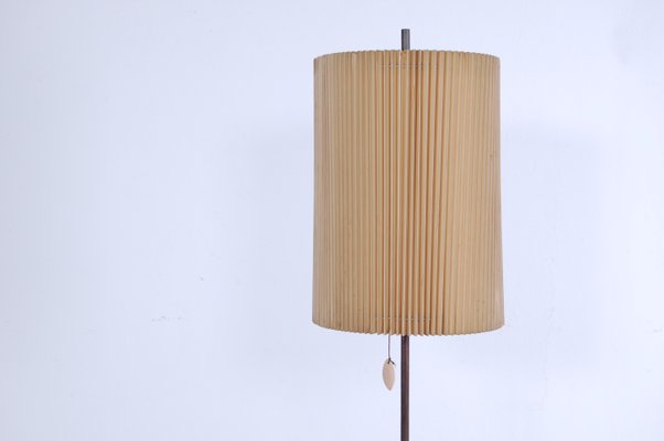 Floor Lamp with Pleated Lampshade, 1950s-XSG-838424