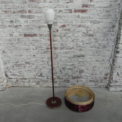 Floor Lamp with Round Shade, 1960s-TL-827422