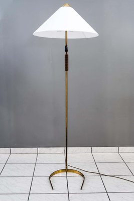 Floor Lamp with Wood Handle by Rupert Nikoll, 1950s-SPD-1131464