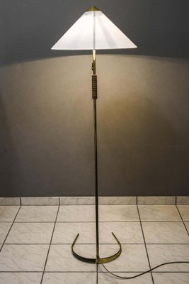 Floor Lamp with Wood Handle by Rupert Nikoll, 1950s-SPD-1131464