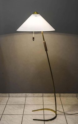 Floor Lamp with Wood Handle by Rupert Nikoll, 1950s-SPD-1131464