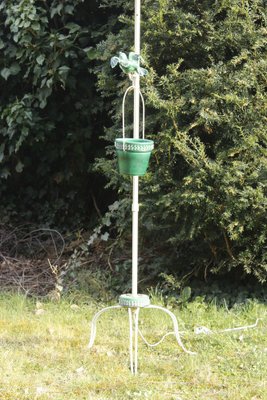 Floor Lamp with Wrought Iron and Ceramic Bird, 1950s-WEQ-1339077